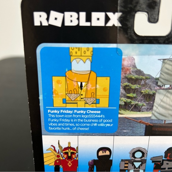 Roblox Funky Friday Funky Cheese Figure with Exclusive Virtual Item - Picture 9 of 13
